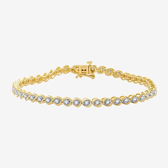 1 CT. T.W. Diamond Tennis Bracelet in 10K White or Yellow Gold