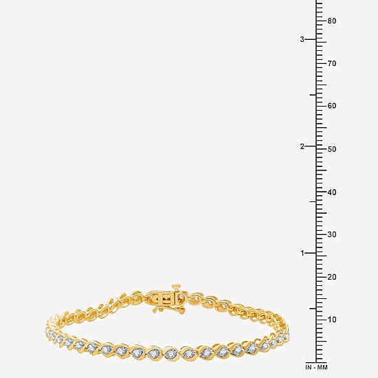1 CT. T.W. Diamond Tennis Bracelet in 10K White or Yellow Gold