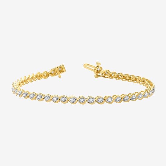 1 CT. T.W. Diamond Tennis Bracelet in 10K White or Yellow Gold