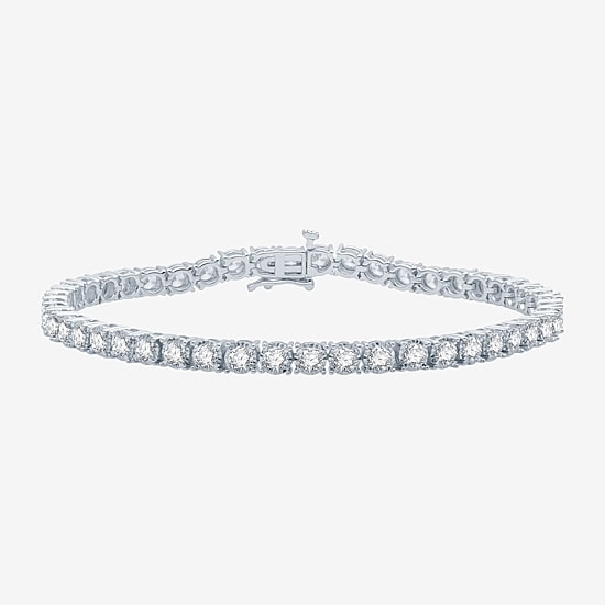 5 CT. T.W. Natural White Diamond 10K White or Yellow Gold 7.5 Inch Tennis Bracelet