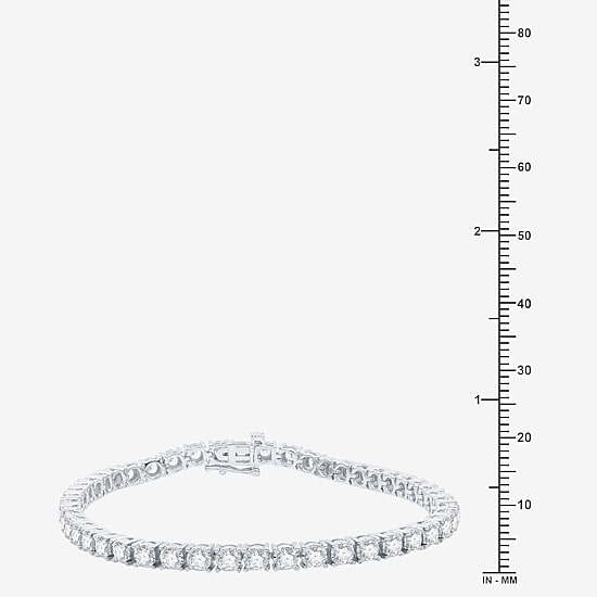 5 CT. T.W. Natural White Diamond 10K White or Yellow Gold 7.5 Inch Tennis Bracelet