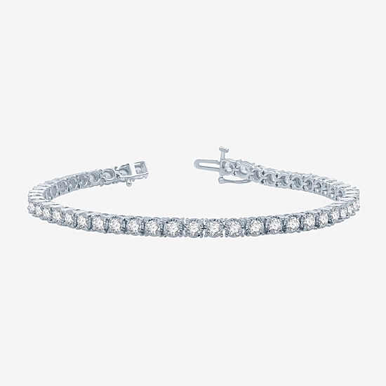 5 CT. T.W. Natural White Diamond 10K White or Yellow Gold 7.5 Inch Tennis Bracelet