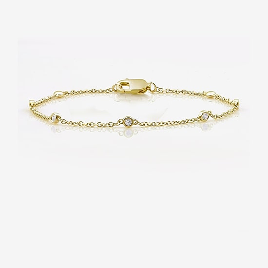 10K Gold 7 1/2 Inch Solid Link Bracelet