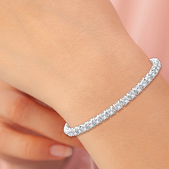 2 CT. T.W. Natural White Diamond 10K White or Yellow Gold 7.5 Inch Tennis Bracelet