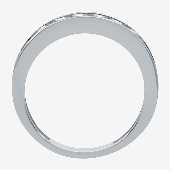 (I-J / I2) Womens 4MM 1 CT. T.W. Natural White Diamond 14K Gold Wedding Band