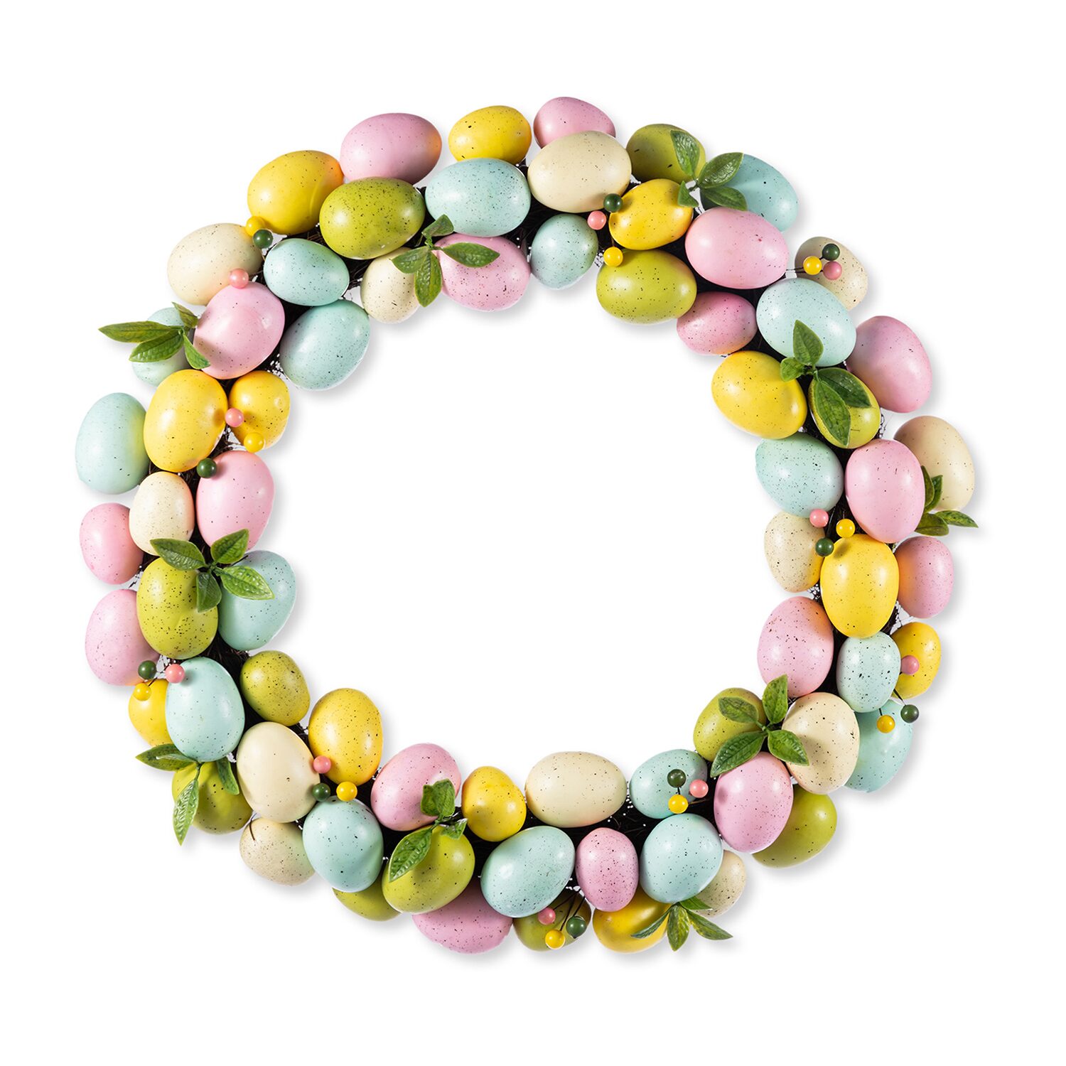 Glitzhome 18"D Easter Eggs Wreath