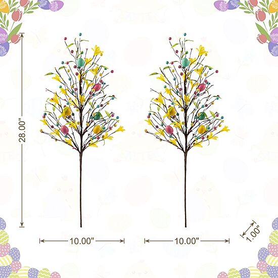 Glitzhome Berries, Eggs And Leaves Pick