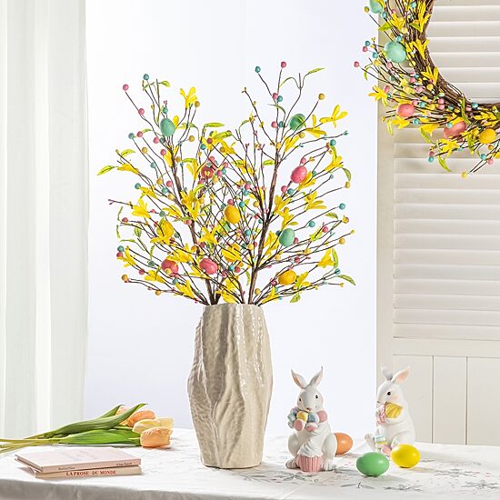Glitzhome Berries, Eggs And Leaves Pick