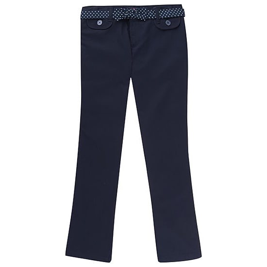French Toast Little & Big Kid Girls Bootcut Mid Rise Straight Fit Flat Front Pant