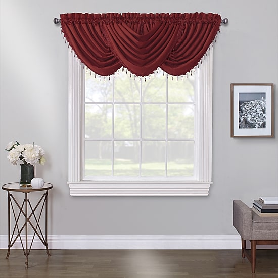 Max Blackout Mystique Rod Pocket Waterfall Valance