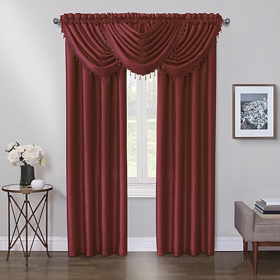 Max Blackout Mystique Rod Pocket Waterfall Valance