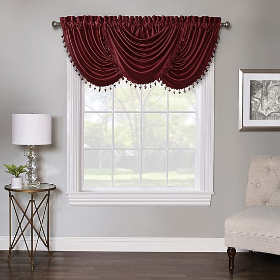 Regal Home Regency Rod Pocket Waterfall Valance