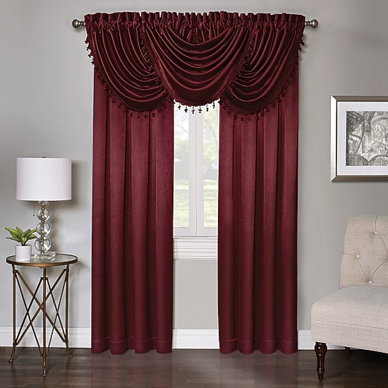 Regal Home Regency Rod Pocket Waterfall Valance