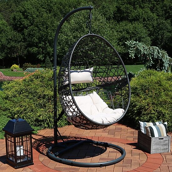 Sunnydaze® Caroline Hanging Egg Chair With Stand