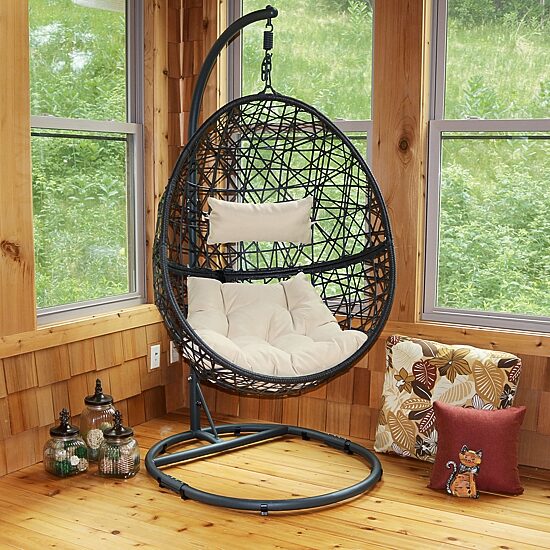 Sunnydaze® Caroline Hanging Egg Chair With Stand