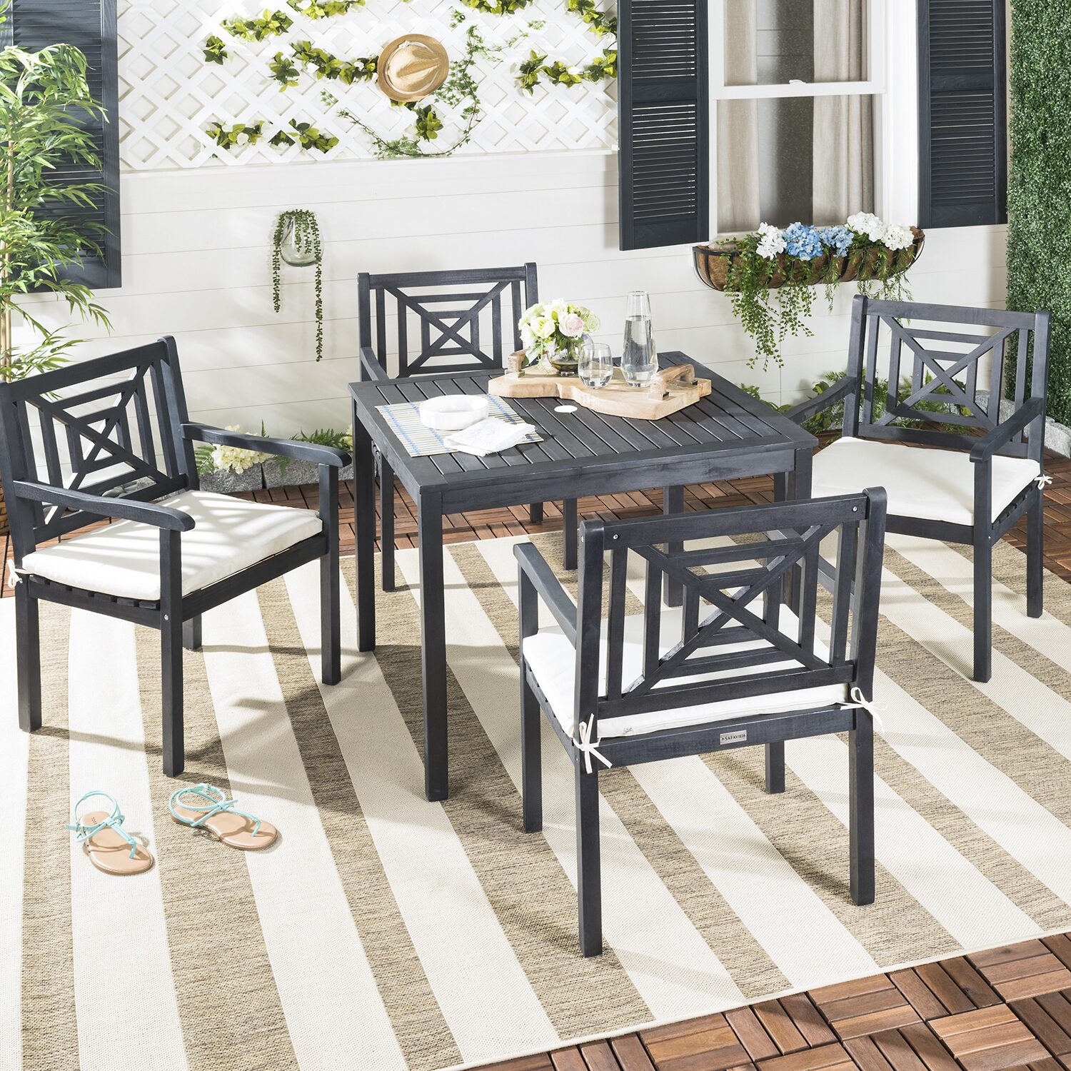Safavieh Del Mar 5-pc. Square Dining Set