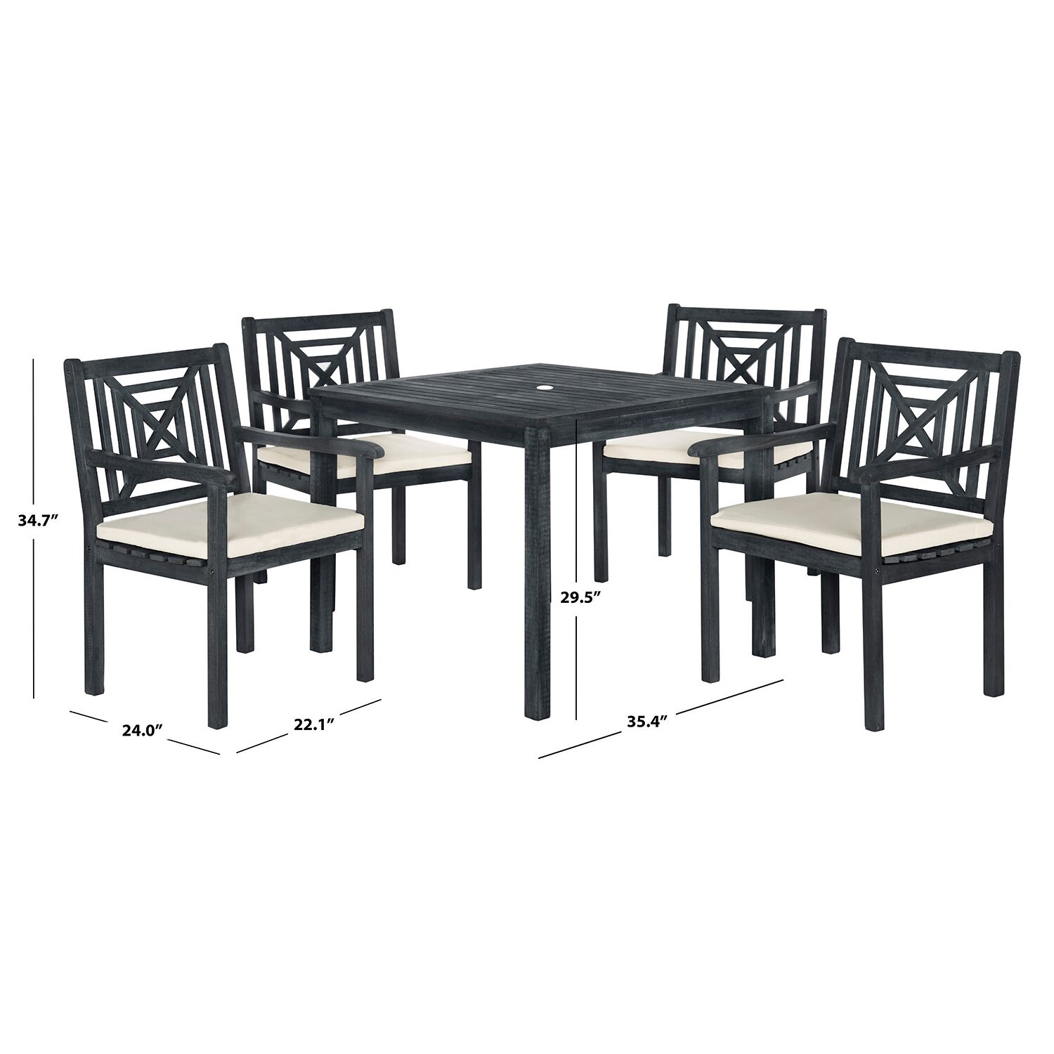 Safavieh Del Mar 5-pc. Square Dining Set