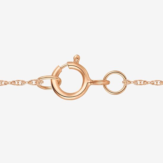 Womens Lab Created Pink Sapphire 14K Rose Gold Over Silver Cushion 18 Inch Pendant Necklace