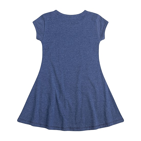 Little & Big Kid Girls Short Sleeve Barbie Knit A-Line Dress