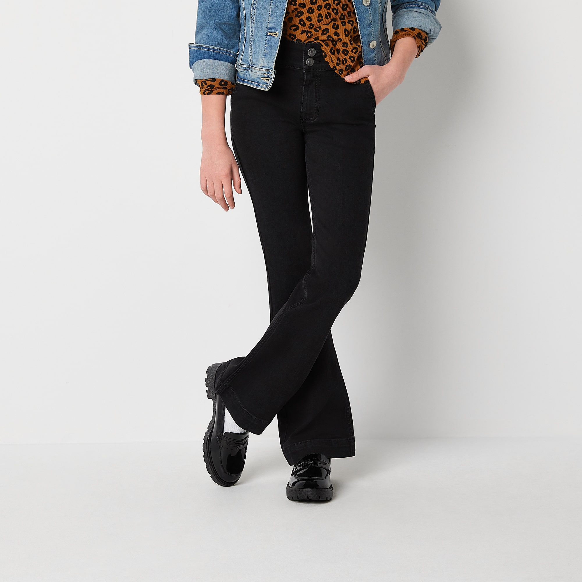 Thereabouts Little & Big Kid Girls Flare Leg Jean
