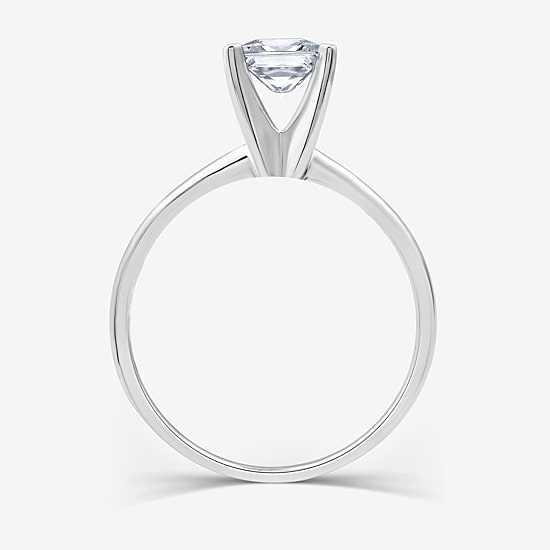 (G / Si1-Si2) Womens 1 CT. Lab Grown White Diamond 14K Gold Solitaire Engagement Ring
