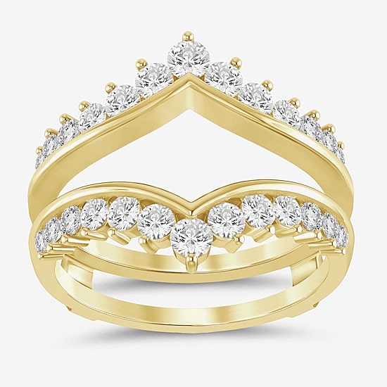 (I / Si2) Womens 1 CT. T.W. Lab Grown White Diamond 14K Gold Band