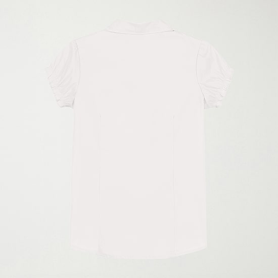 IZOD Little & Big Kid Girls Short Sleeve Regular Fit Stretch Fabric Button-Down Shirt