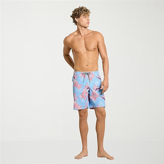 Hurley Mens Drawstring Waist 9 1/2" Ombre Swim Trunks