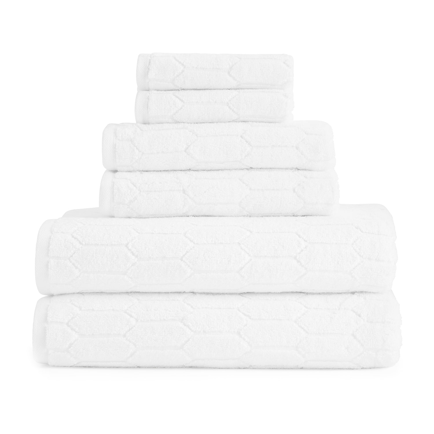 Liz Claiborne Signature Plush Textured  6-pc. Bath Towel Set