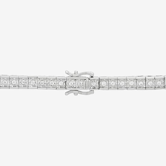 Limited Quantities! Womens White Diamond Sterling Silver 22 Inch Tennis Necklace