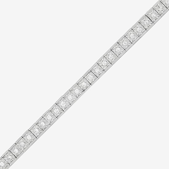 Limited Quantities! Womens White Diamond Sterling Silver 22 Inch Tennis Necklace