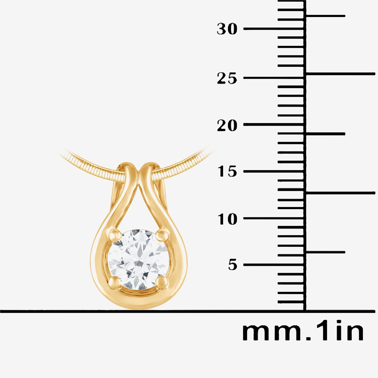 (F/Si2) Womens 1 CT. T.W. Lab Grown White Diamond 14K Gold Over Silver Round 16 Inch Pendant Necklace