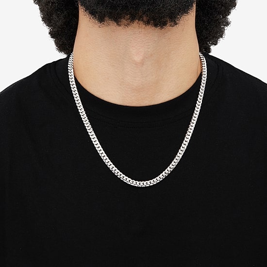Mens 10K Gold 22 Inch Cuban Chain Necklace
