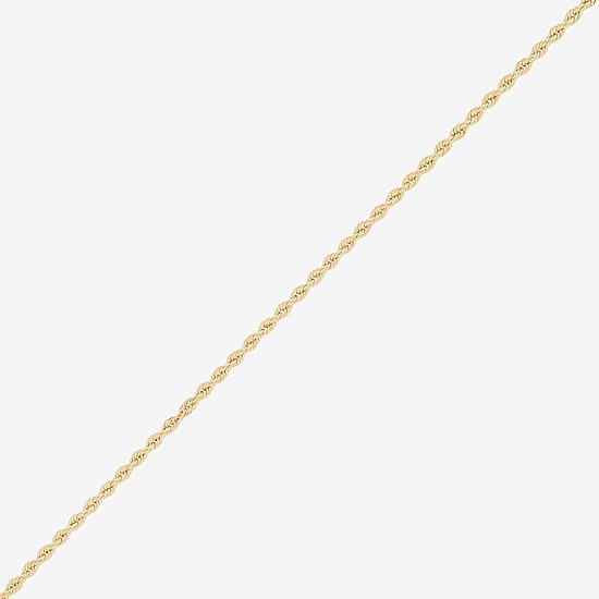 Womens 14K Gold 22 Inch Rope Chain Necklace