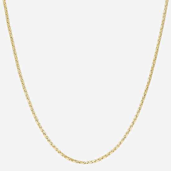 Womens 14K Gold 18 Inch Chain Necklace