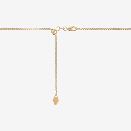 Womens 14K Gold 20 Inch Box Chain Necklace