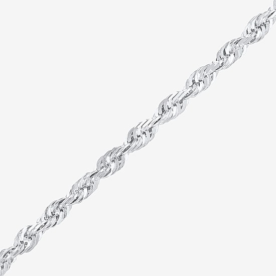 Womens 14K Gold 18 Inch Rope Chain Necklace