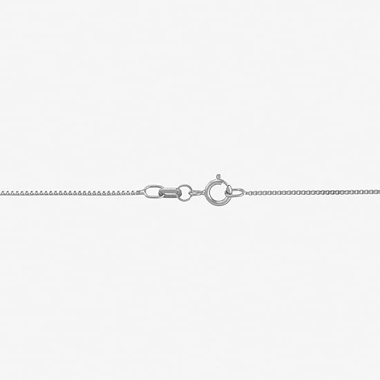 Womens 14K Gold 24 Inch Box Chain Necklace
