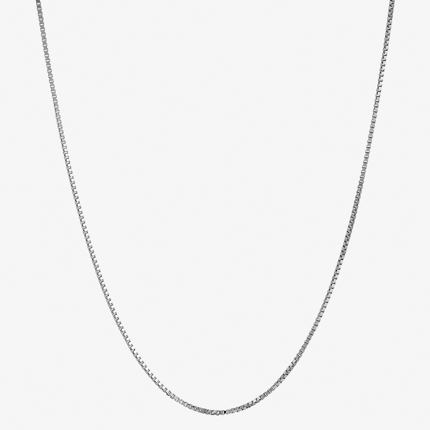 Womens 14K Gold Inch Box Chain Necklace
