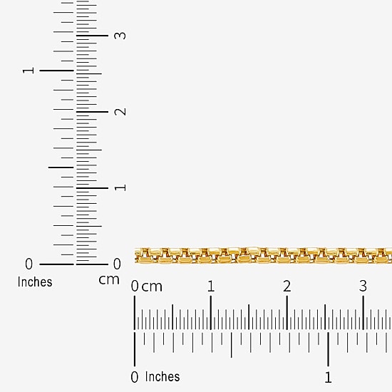 Womens 14K Gold 22 Inch Box Chain Necklace