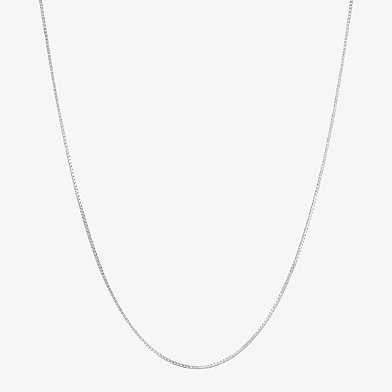 Womens 14K Gold 16 Inch Box Chain Necklace