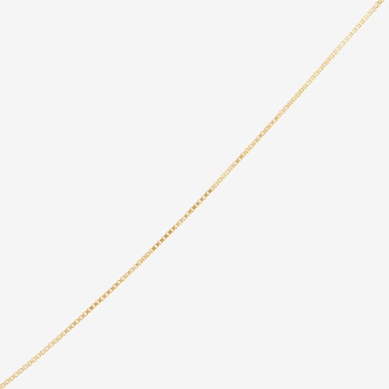 Womens 14K Gold 22 Inch Box Chain Necklace