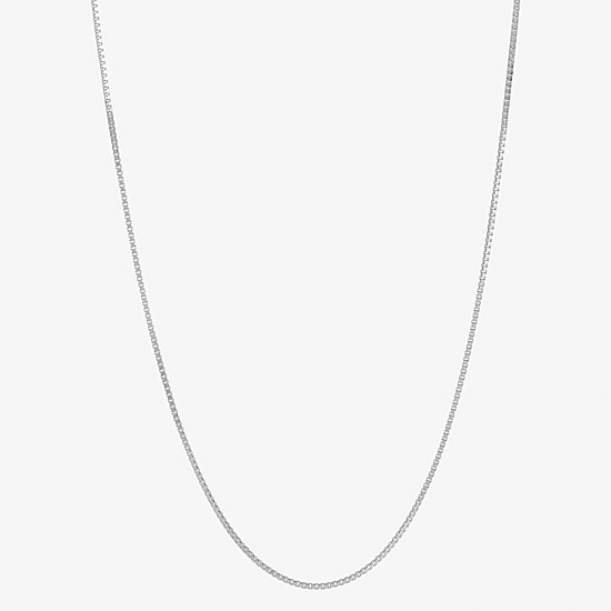 Womens 14K Gold 20 Inch Box Chain Necklace