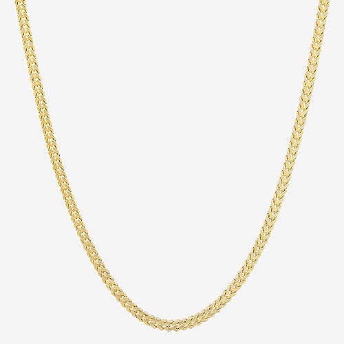 Womens 14K Gold 22 Inch Chain Necklace, One Size, Yellow