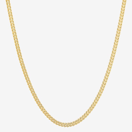Womens 14K Gold 22 Inch Chain Necklace