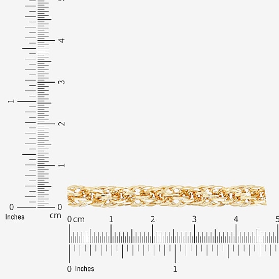 Mens 10K Gold 24 Inch Link Chain Necklace