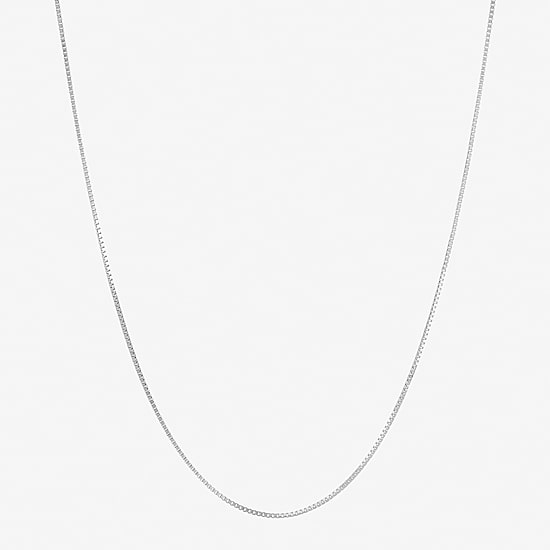 Womens 14K Gold 20 Inch Box Chain Necklace