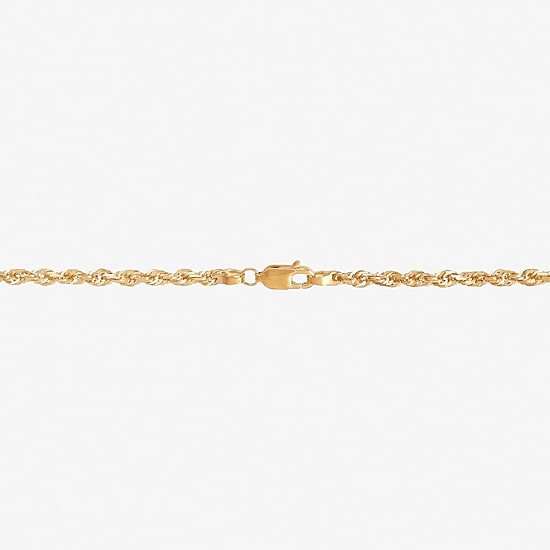 Unisex Adult 14K Gold 20 Inch Rope Chain Necklace