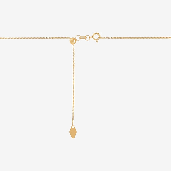 Womens 14K Gold 20 Inch Box Chain Necklace