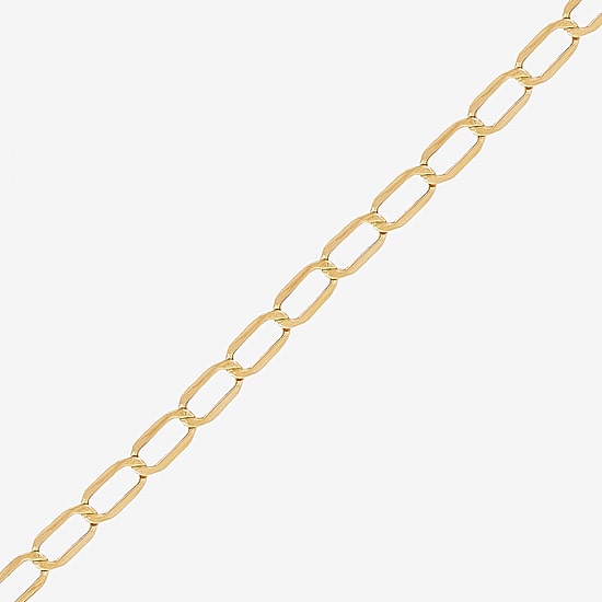 Unisex Adult 14K Gold 22 Inch Curb Chain Necklace